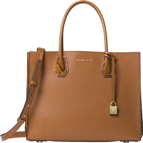 michael michael kors mercer accordion convertible tote|mercer large snakeskin tote bag.